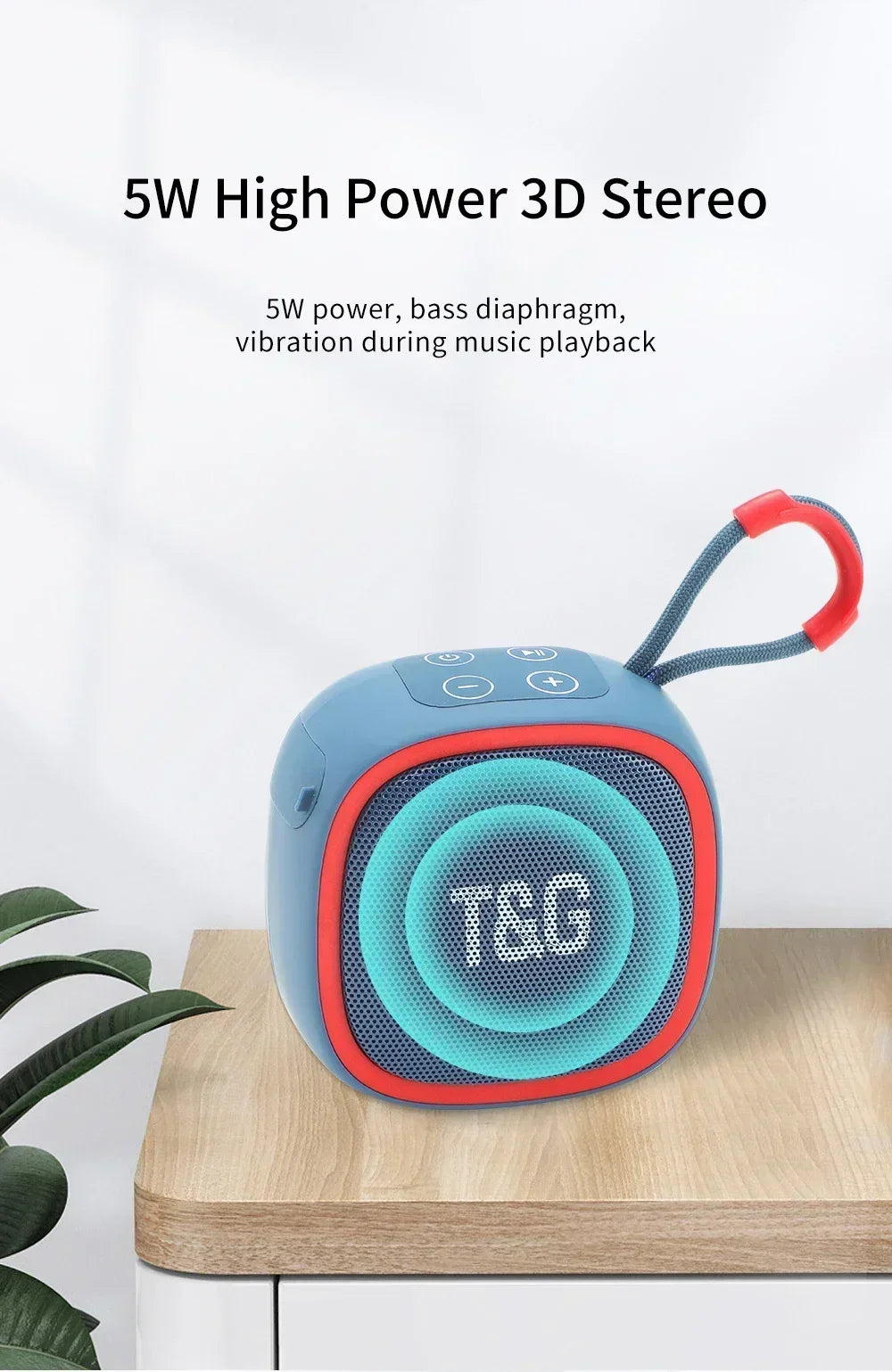 Outdoor Bicycle Riding TG659 T&G Portable Bluetooth Speaker Wireless Mini Bass FM Radio Soundbar Boombox Waterproof Loudspeaker