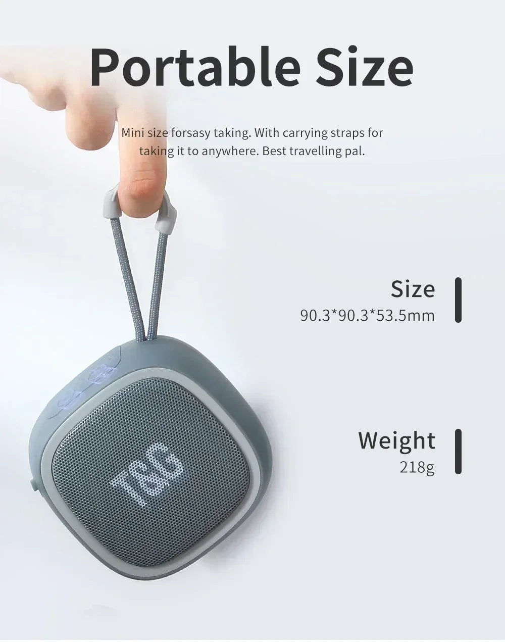 Outdoor Bicycle Riding TG659 T&G Portable Bluetooth Speaker Wireless Mini Bass FM Radio Soundbar Boombox Waterproof Loudspeaker