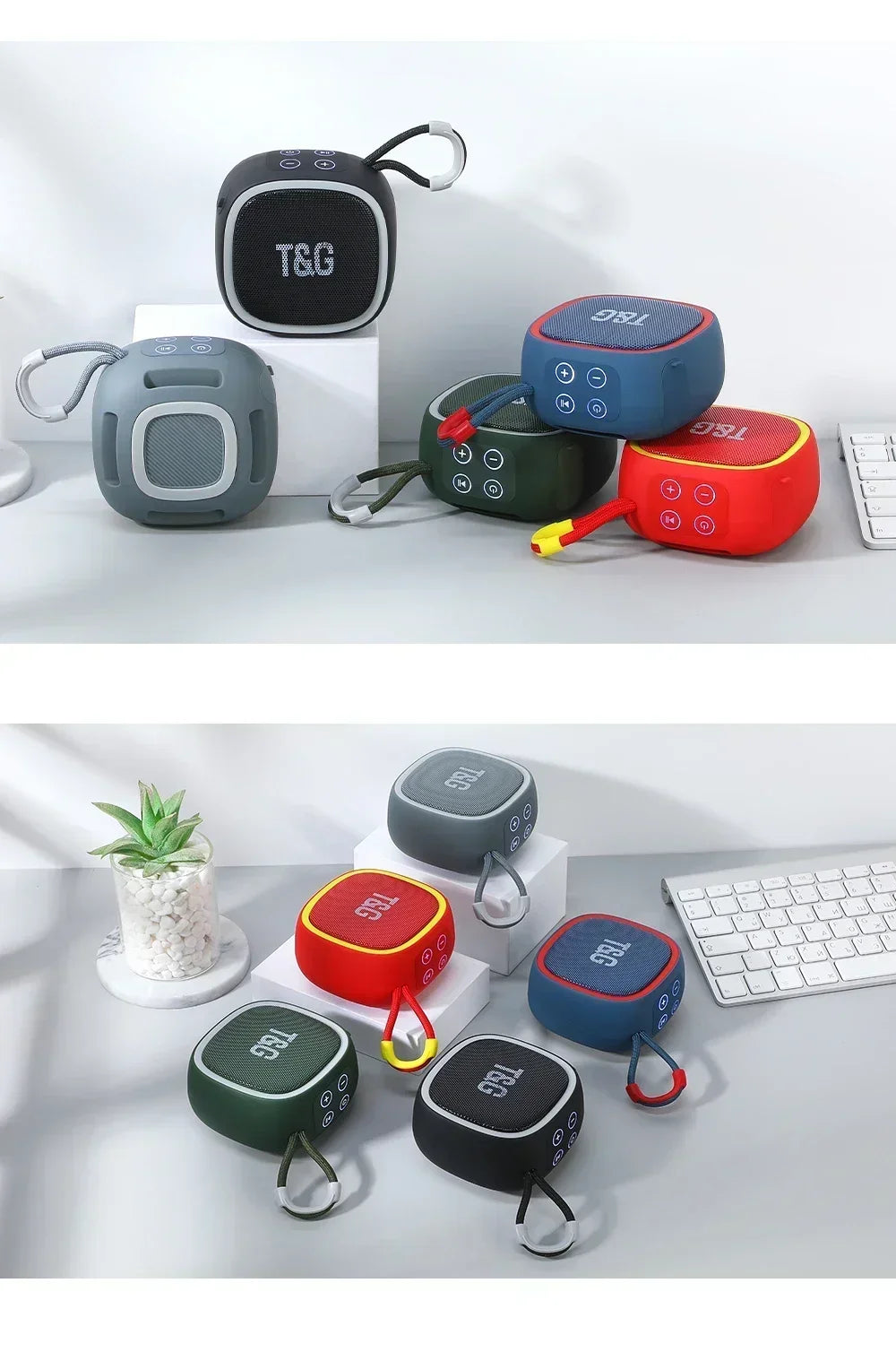 Outdoor Bicycle Riding TG659 T&G Portable Bluetooth Speaker Wireless Mini Bass FM Radio Soundbar Boombox Waterproof Loudspeaker